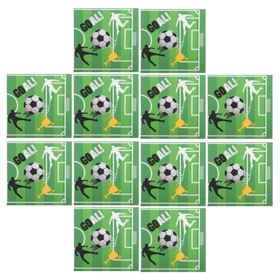 HEATSHAKING 20Pcs Paper Party Supplies For Football Themed Events Multi Soccer Party Favors Napkins for Fan Gear