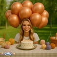 thumbnail image 3 of PMU 11 Inch Metallic Radiant Rose Gold Latex Balloon Pkg/50, 3 of 6