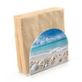 thumbnail image 2 of Seastars Seashells on Beach Acrylic Napkin Holder Clear Paper Tissue Dispenser Kitchen Dining Room Bathroom Party Hotel, 2 of 8