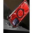 thumbnail image 2 of For Apple iPhone 15 Pro Max (6.7") MagSafe Compatible Circle Ring Magnetic Kickstand Hybrid Hard TPU Edge Protective Cover ,Xpm Phone Case [ Red ], 2 of 4