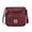 Burgundy, variant on Luciana Women's Crossbody Bag, Vegan Leather Shoulder Bag Handbag Purse for Travel, Work and School by Mia K - Red