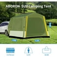 thumbnail image 6 of Slsy Inflatable SUV Tent for Camping 6-8 People, 9.8 x8.2ft SUV Tent Attachment for Camping with Large Awning, PU 3000mm Waterproof Oxford Portable Tailgate Blow Up Tent for SUV Car Jeep, 6 of 6
