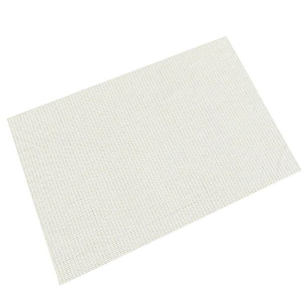 EeaseMX Alfombra de látex antideslizante de PVC, sencilla y adaptable, para dormitorio, salón y baño (blanco crema, 40 x 60 cm)