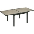thumbnail image 1 of Outsunny Table à Manger Extensible en Rotin, Table Rétractable en Osier, Brun, 1 of 10
