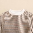 thumbnail image 5 of zuwimk Newborn Baby Girl Boy Knitted Romper Sweater Long Sleeve Knit Oversized Bodysuits Sweatshirt Fall Winter Clothes (6-12 Months,Brown), 5 of 9
