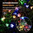 thumbnail image 5 of Solar Flower String Lights,23ft 50 LED Cherry Blossoms Solar Fairy Light, Outdoor Waterproof String Lights for Christmas Tree, Home, Garden, Wedding, Patio, Party Decorations (colorful), 5 of 8