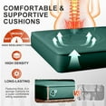 thumbnail image 3 of swing 14 Piece Outdoor Sectional Cushions, Water-Resistant Outdoor Sofa Cushions Replacement for 6-Seat Rattan Wicker Sectional Conversation Sets（Dark green）, 3 of 7