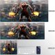 thumbnail image 3 of Alfombrilla de ratón de gran tamaño g-God of War, accesorios de oficina, teclado, alfombrilla para ordenador, armario, escritorio, alfombrilla de ratón antideslizante de goma de Anime, 3 of 5