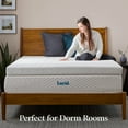 thumbnail image 4 of Lucid Charcoal and Gel Covered Memory Foam Mattress Topper, 4 inch, Twin XL, 4 of 15
