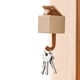 thumbnail image 1 of Gancho de animales de dibujos animados, perchas decorativas de pared bonitas, gancho para decoración del hogar (marrón claro) Sywqhk Libre de BPA, 1 of 3