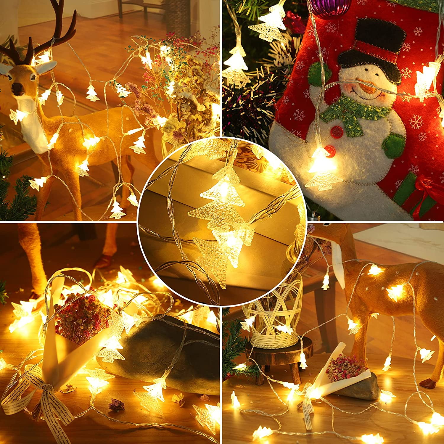 LED String Fairy Lights Battery Operated Copper Wire Chirtmas Tree Party Decor K 