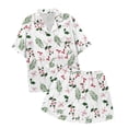 thumbnail image 4 of MIASHUI Pyjama Confortable pour Filles, Ensemble T-Shirt à Manches Courtes et Short Léger pour l'Été, 4 of 4