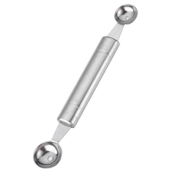Melon Baller, Cómodo Scoop de Helado de Acero inoxidable Doble para Fiesta