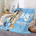 thumbnail image 5 of Bluey Family Blanket Bluey Cartoon Anime Flannel Blanket Throw Home Sofa Lunch Break Blankets Children Student Blankets Nap Gift, 5 of 5