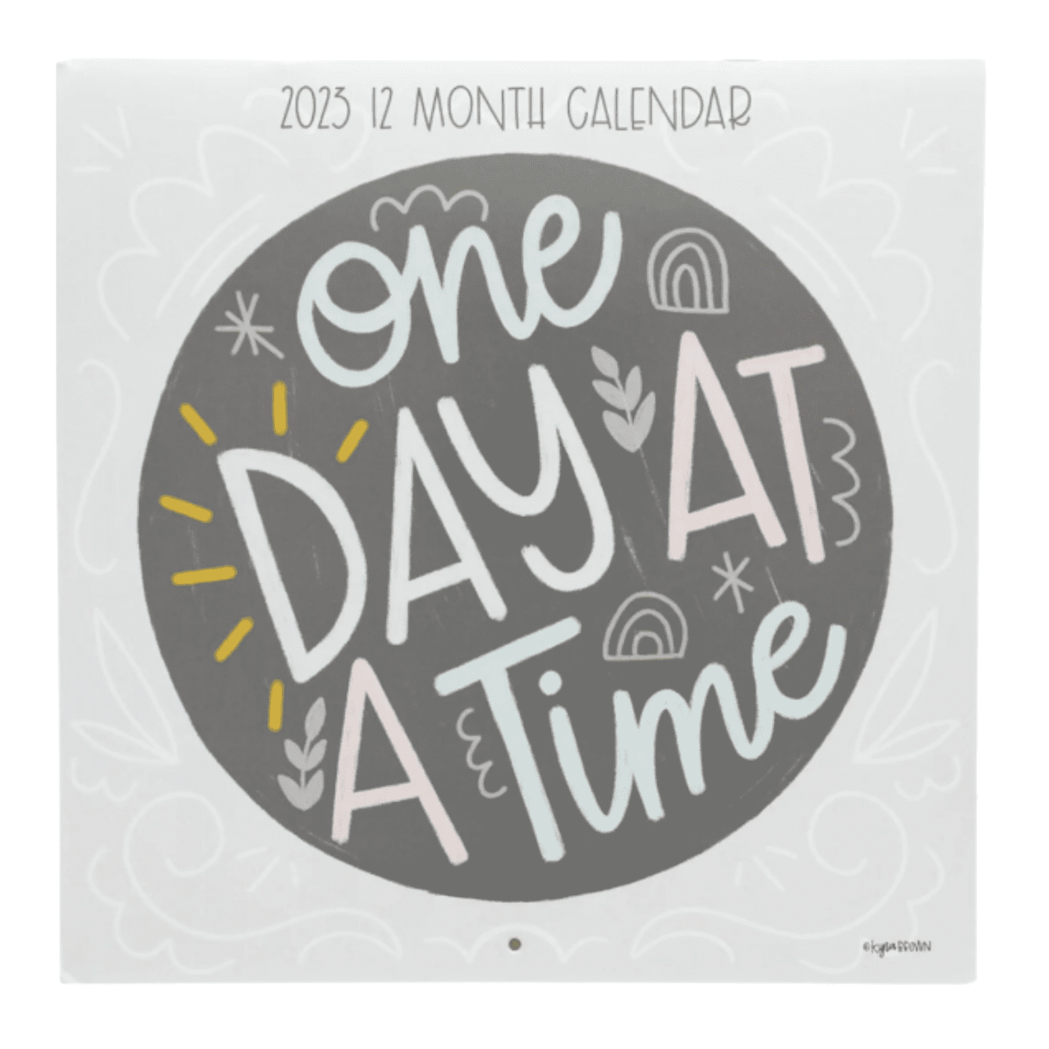 2023 Illustrated Wall Calendar One Day at a Time Premium Paper Classic