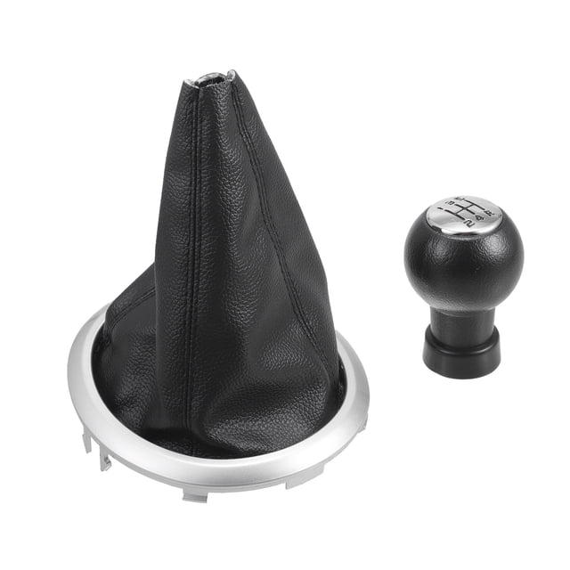Perilla de cambio de marchas Unique Bargains con cubierta, perilla de cambio manual de 5 velocidades para Suzuki Swift 2005-2010, cuero sintético