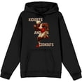 thumbnail image 4 of Kickoffs & Cookouts American Football Adult Black Long Sleeve Hoodie-Small, 4 of 6
