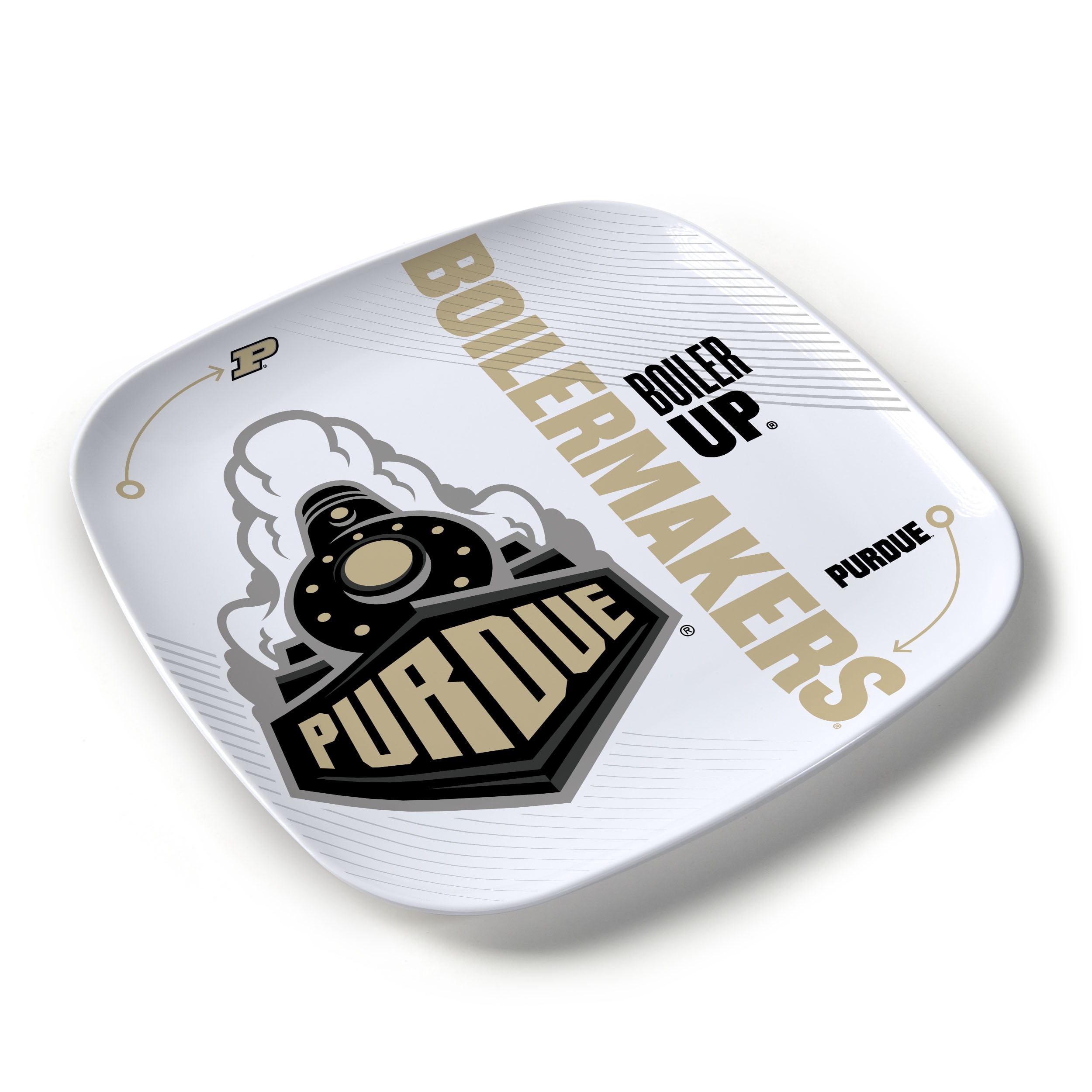 YouTheFan NCAA Purdue Boilermakers Large Party Plate