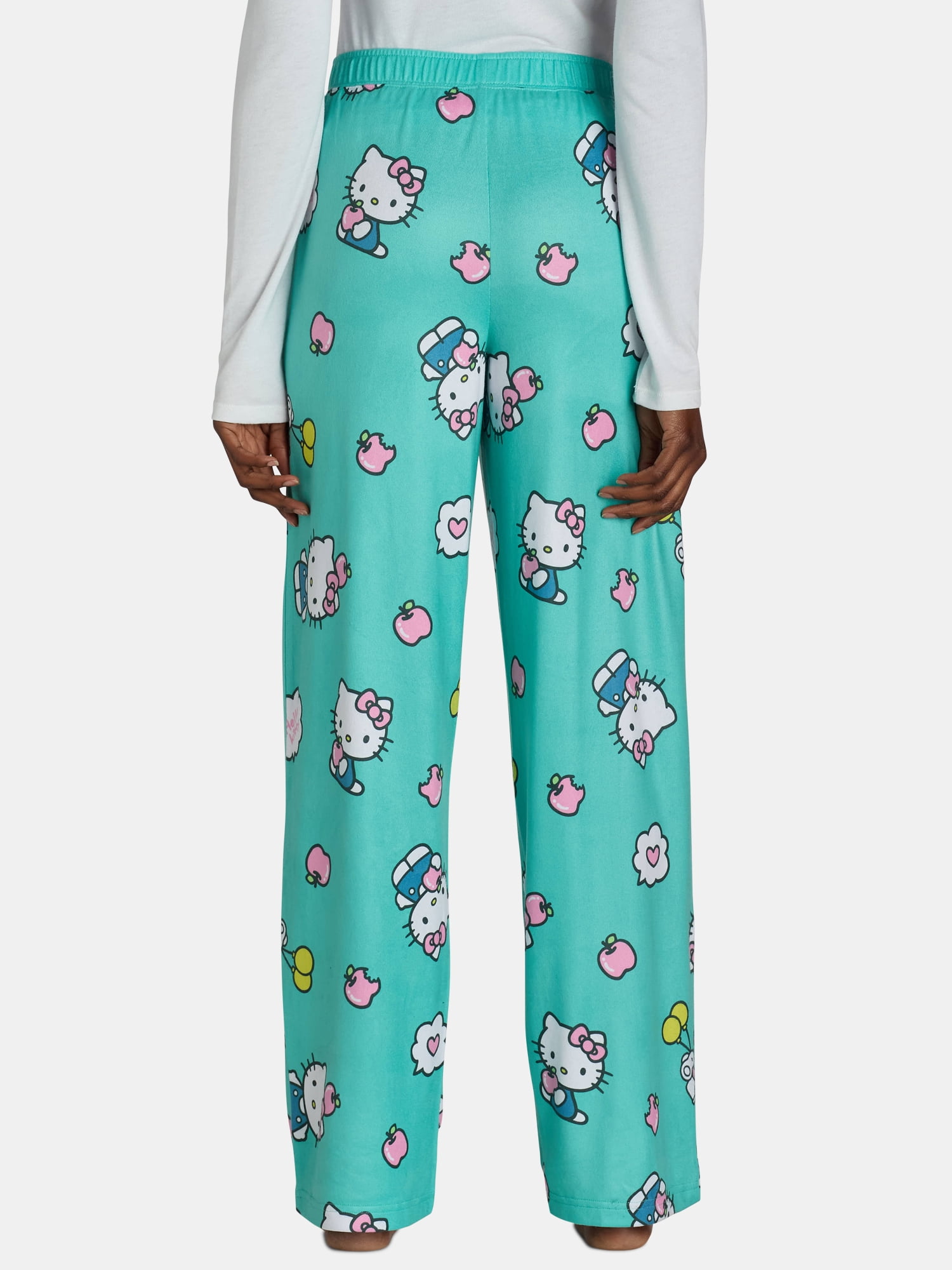 Hello Kitty Women's Apples Allover Print Lounge Pants, Sizes XS-3XL