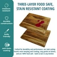 thumbnail image 6 of EcoDecors 14" x 10" FSC® Teak Reversible Cutting Board with Juice Groove, 6 of 7