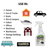 Harris Rodent Repellent Spray, for Rats and Mice 20 oz.