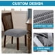thumbnail image 5 of Funda para silla de comedor, 2 piezas, funda elástica de licra para mesa de comedor y funda para silla (gris), 5 of 5