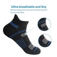 thumbnail image 6 of G&Y Women's Athletic Ankle Socks (10 Pairs), Black&White, 6-8, 6 of 7