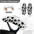 thumbnail image 6 of FKELYI Cow Musical Note Print 4 Pcs Set Office Chair Slipcovers with Armrest Covers Swivel Boss Chair Cover Removable Anti-Dust Armchair Protectoor for Home Office Decoration, 6 of 7