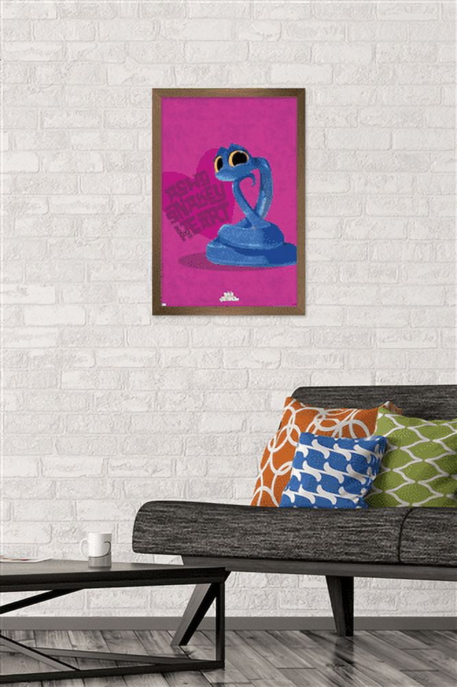 Netflix Back to the Outback - Achy Snakey Heart Wall Poster, 14.725" x 22.375", Framed