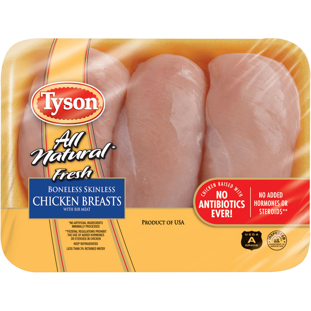Tyson® All Natural* Boneless Skinless Chicken Breasts