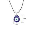 thumbnail image 1 of Collar con colgante de ojo de cristal de 3 cm, joyería de cristal de ojo del diablo de Europa y América, 1 of 6