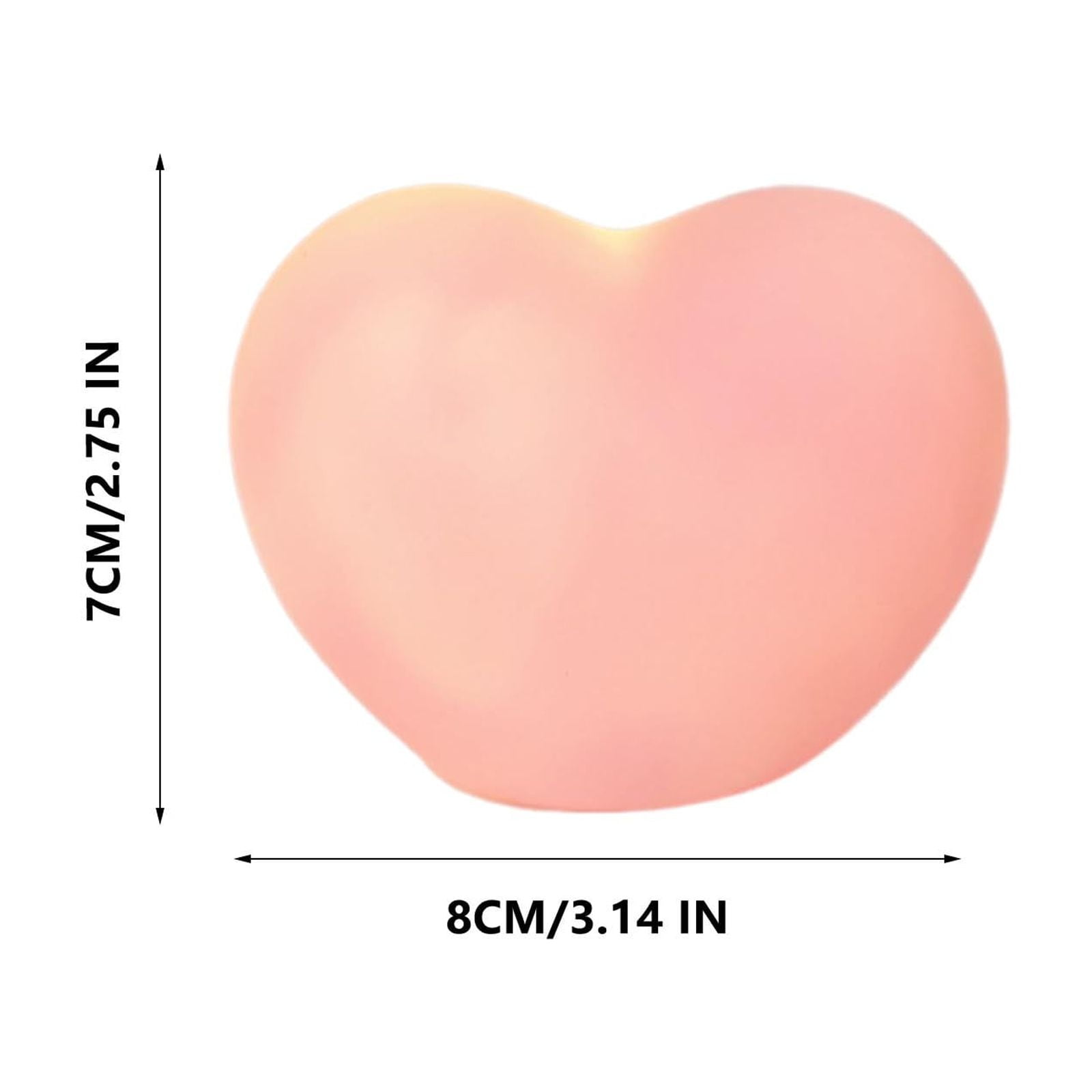 Stijggn Led Night Lights for Bedroom Christmas Ornaments Heart Shaped Night Light, Cute Lamp, USB Rechargeable Bedside Lamp for Home Decoration