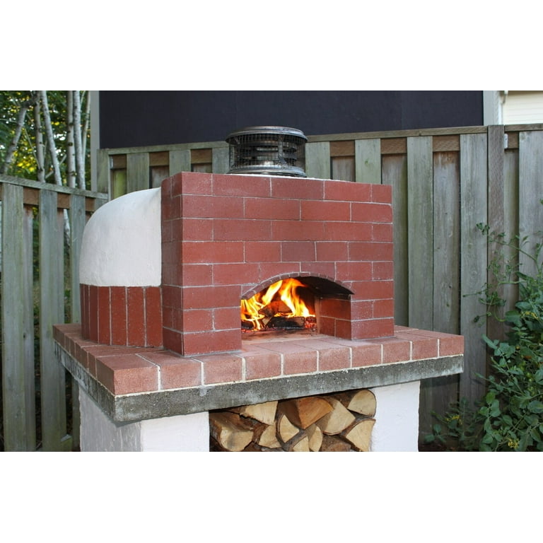 Wood Burning Pizza Oven - 28in Dome-Shaped Wood Burning Pizza