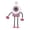 Pink, variant on USB Rechargeable Robot Mini Fan, Bendable Suction Cup Handheld Desk Fan with LED Ring Light and Digital Display, Quiet Portable Cooling Fan for Camping Travel(Pink)