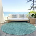 thumbnail image 6 of Addison Rugs Chantille Indoor/Outdoor Transitional Geometric Teal Washable Round Rug, 8' x 8', 6 of 6