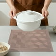 thumbnail image 4 of Unique Bargains Set of 6 Washable Plastic Placemats Kitchen Mat Rose Gold, 4 of 6