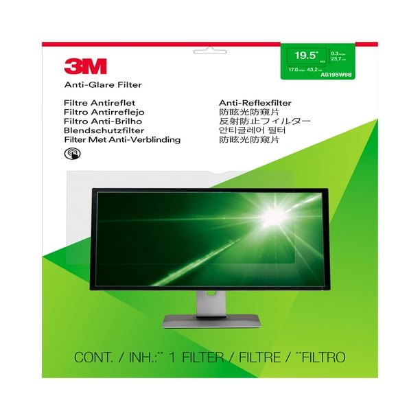 3M AG195W9B AntiGlare Filter for 19.5 in. Widescreen Monitor