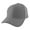 Gray, variant on Blank Fitted Curved Cap Hat, Black 7 3/4