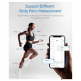 thumbnail image 2 of Ruban de Mesure Corporelle Intelligent avec Application, Ruban Corporel Bluetooth pour Mesure de Perte de Poids Affichage LED, 2 of 7