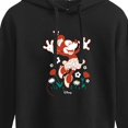 thumbnail image 3 of Disney - Minnie Flowers - Juniors Cropped Pullover Hoodie, 3 of 5