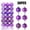Purple, variant on Christmas Balls Ornaments for Christmas Tree Decorations, 36PCS Xmas Tree Red White Gold Silver Shatterproof Hanging Ball Ornaments with Loop for Holiday and Party Decoration, Xmas Festive Supplies