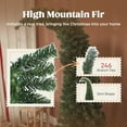 thumbnail image 2 of 5 ft Prelit Bent Top Christmas Tree, Whimsical Xmas Tree Slim High Mountain Fir with 300 LEDs and Metal Stand, 2 of 8