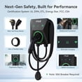 thumbnail image 5 of IYILO 40A Level 2 EV Charger, NEMA 14-50P, J1772, 25FT Cable, Dual Temp Sensors, UL 2594, ETL, FCC, 5 of 9