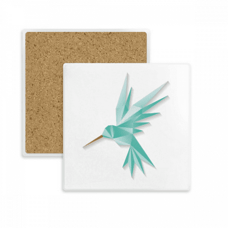 

Geometric Bird Origa Pattern Square Coaster Cup Mat Mug Subplate Holder Insulation Stone
