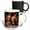 Multicolor, variant on 3drose, Photo of Two Basset Hound Pups Wearing Santa Hats in Front of Lights., 15oz Mug