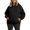 Black, variant on Coorders Women's Hoodies with Long Sleeve, Oversized Sweatshirts Fall Fashion 2025 Pullover Sweaters, Fleece Sweaters Long Sleeve with Pocket ,Gray,Size XXXL