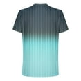 thumbnail image 4 of NJDVHB Chemises d'Été pour Hommes, Chemise de Plage pour Hommes, Haut à Col Rond Imprimé pour Hommes, Mode Décontractée à Manches Courtes, Bleu Ciel, TG, 4 of 5