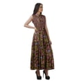 thumbnail image 2 of Moomaya Long Shirt Dresses Women Printed Sleeveless Sundress Button Shirt, 2 of 5