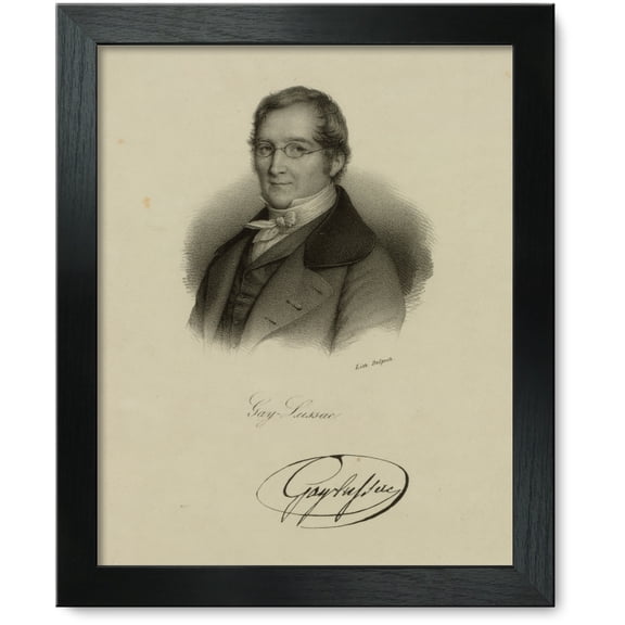 Framed Print: Gay-Lussac, circa 1800