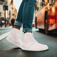 thumbnail image 6 of FUIALDOLG Women's Wide Hi-top Minimalist Barefoot Sneakers Zero Drop Sole Cushioned Ankle Support, 6 of 7